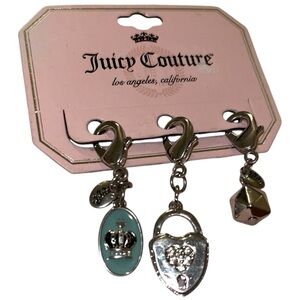 Juicy Couture Silver Charm Set